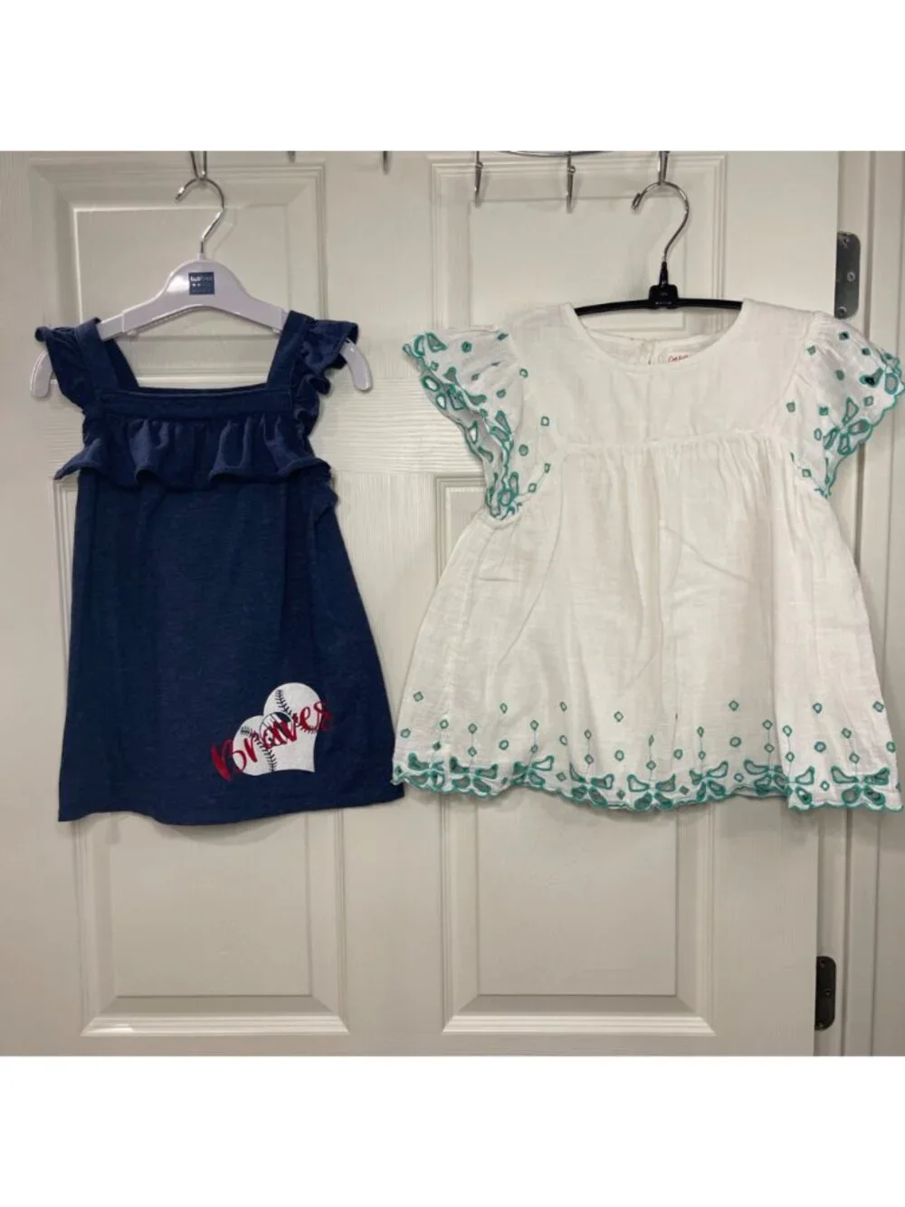 Cat & Jack Atlanta Braves Tank and Lightweight Blouse Set of 2 Girls‎ Size 7/8